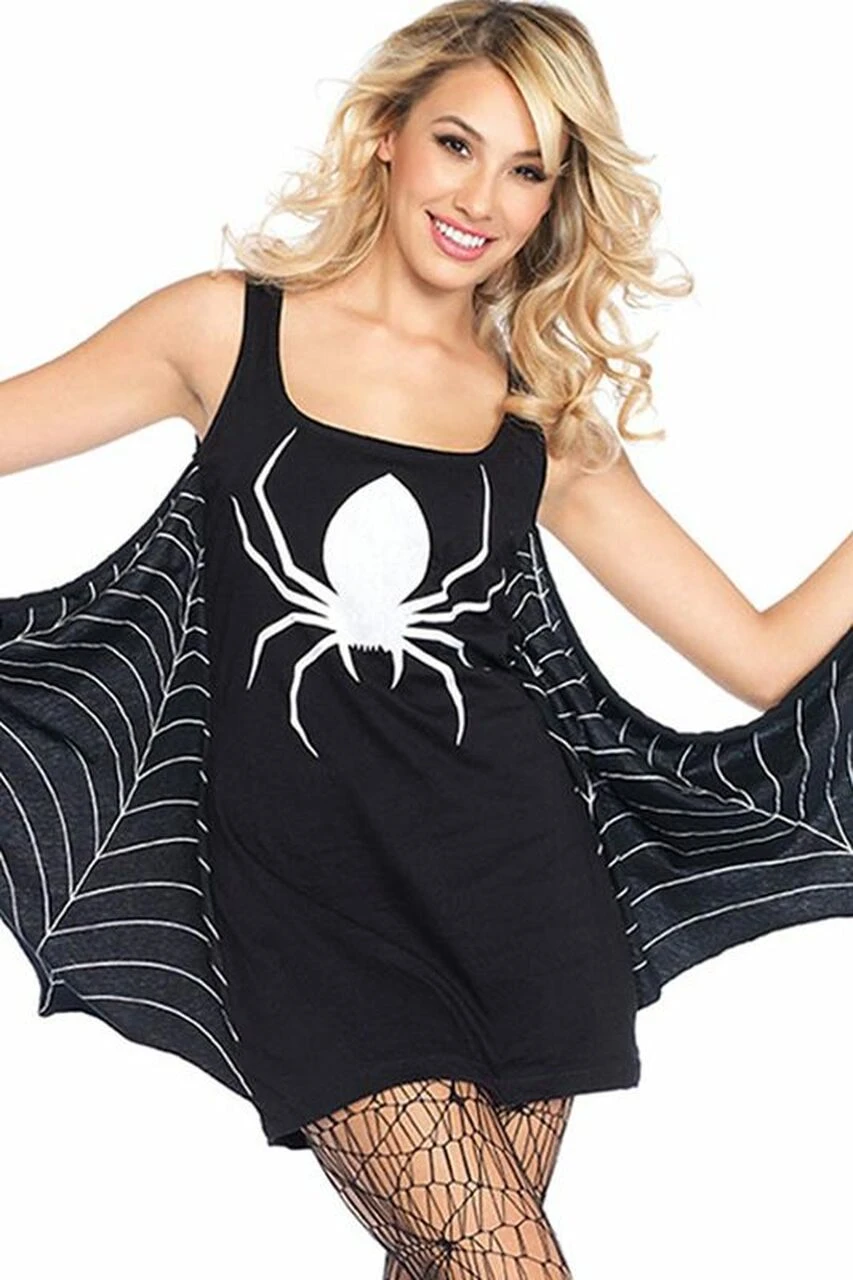 LEG AVENUE Spider Girl Tank Dress 4 LEG AVENUE Spider Girl Tank Dress - Image 2