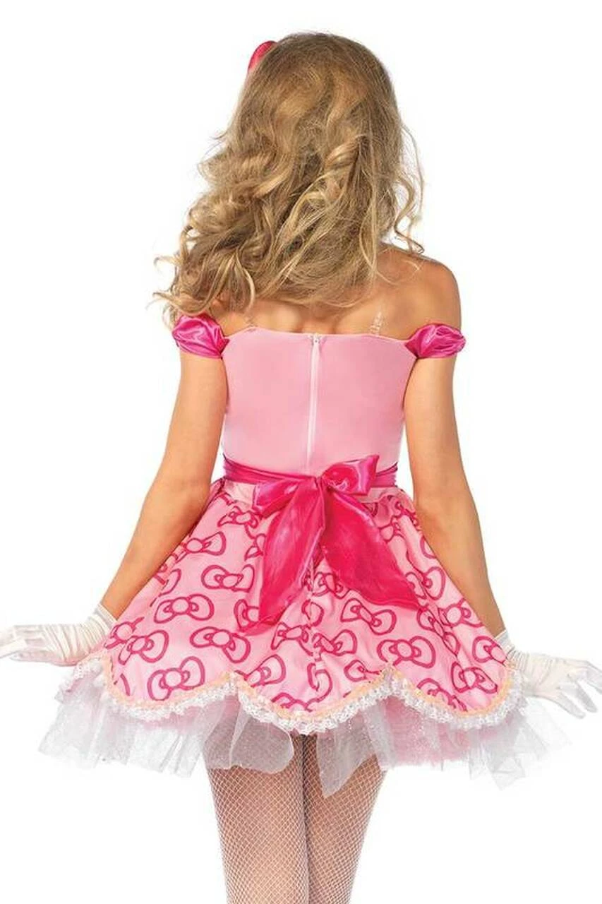 LEG AVENUE Hello Kitty Costume Bow Dress 4 LEG AVENUE Hello Kitty Costume Bow Dress - Image 2