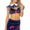 3WISHES Parisian Schoolgirl Halloween Costume -LEG AVENUE shop apict5xsl 21816