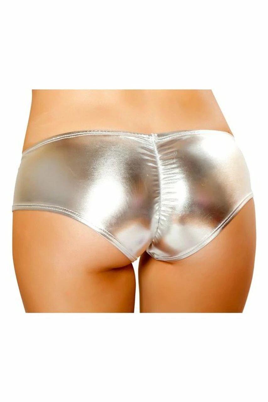 Roma Costume Pucker Back Metallic Shorts 6 Roma Costume Pucker Back Metallic Shorts - Image 4