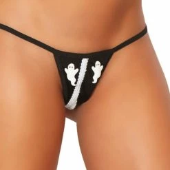 3WISHES Revealing Ghost Crotchless Thong -LEG AVENUE shop apiizls1t 71828