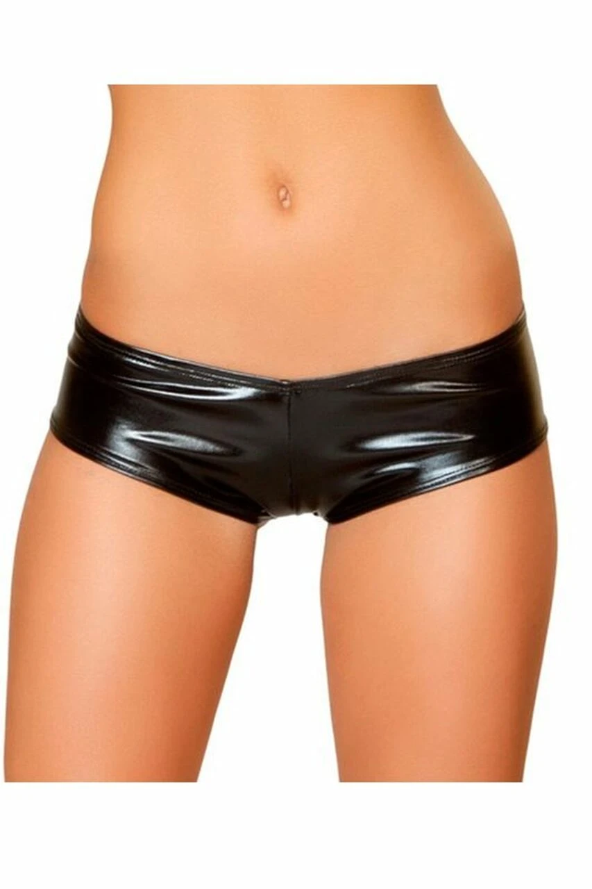 Roma Costume Pucker Back Metallic Shorts 4 Roma Costume Pucker Back Metallic Shorts - Image 2