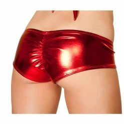 Roma Costume Pucker Back Metallic Shorts
