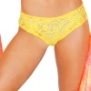 J Valentine Sunshine Yellow Cyclone Lace Short -LEG AVENUE shop rb159 sun front 2 69605